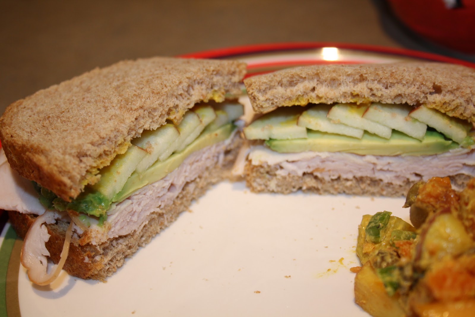 Living Life with Food A + Turkey Sandwich