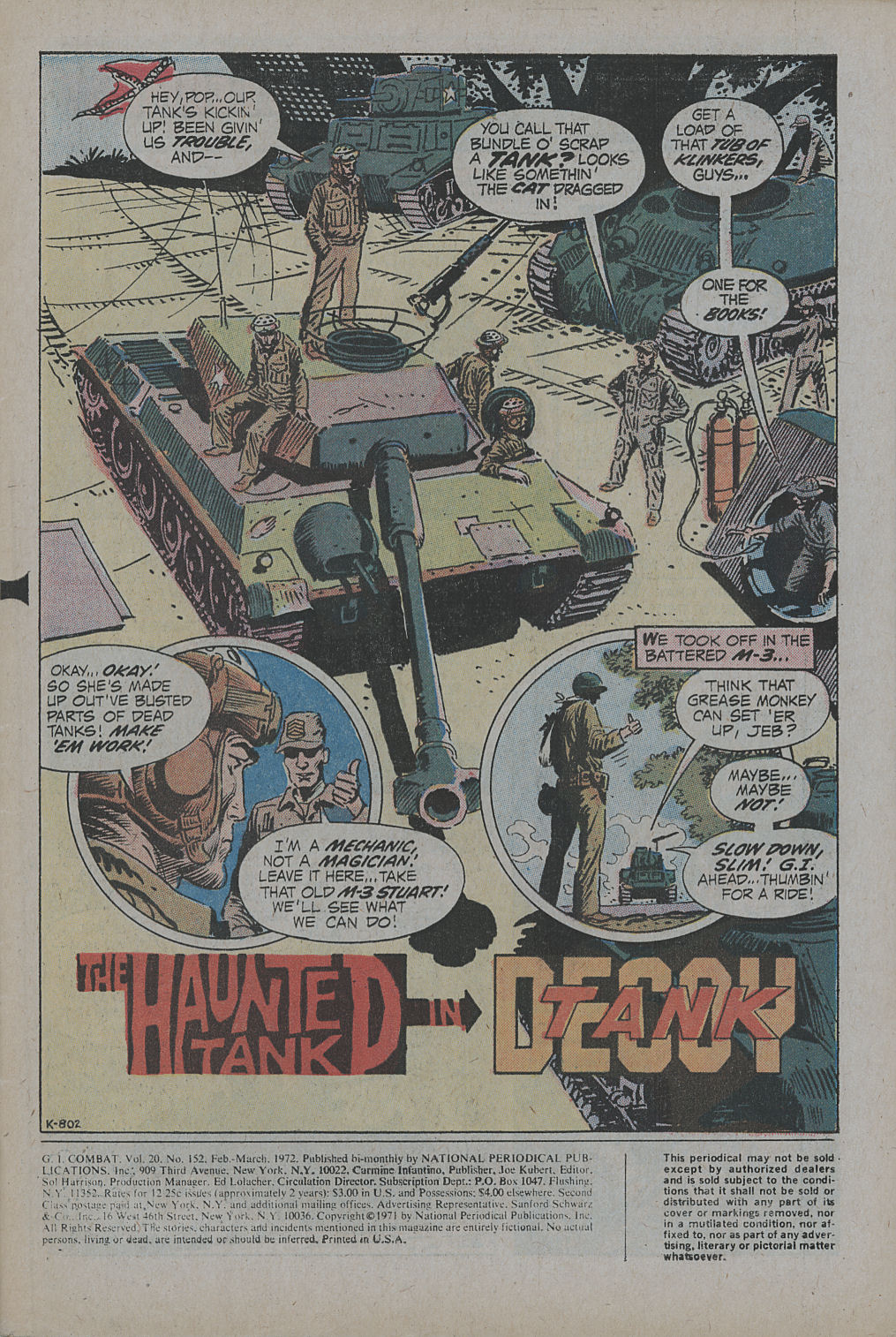 Read online G.I. Combat (1952) comic -  Issue #152 - 3