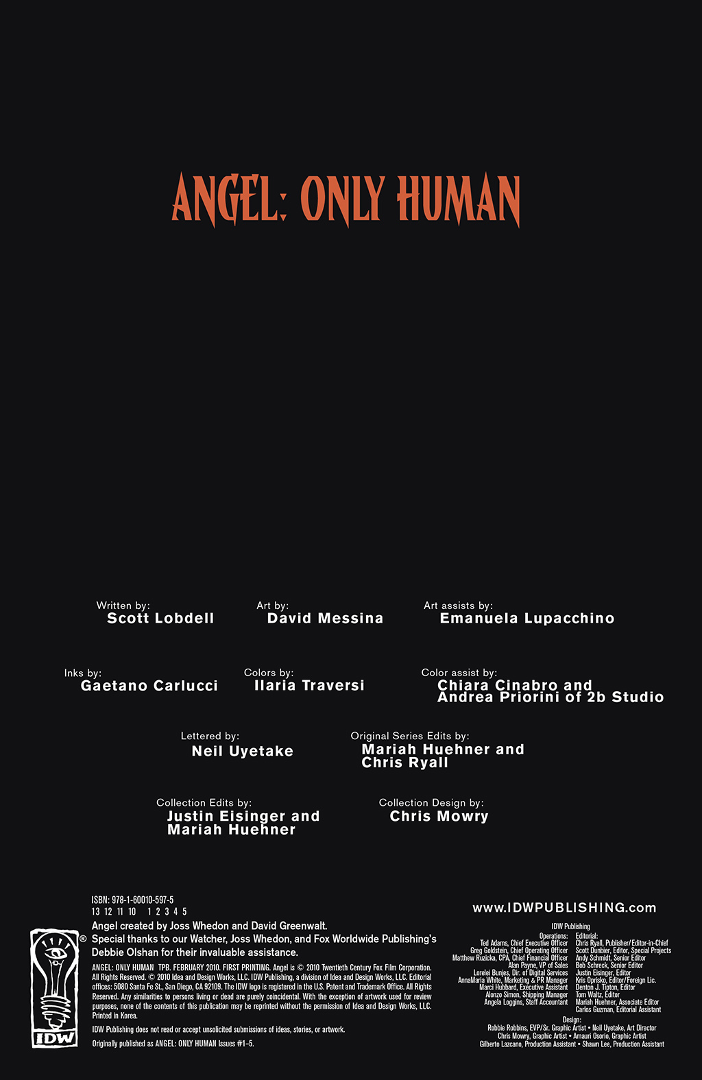 Read online Angel: Only Human comic -  Issue # TPB - 3