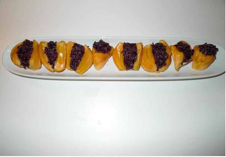 Amporn's Thai Kitchen: Jackfruit stuffed with sweet black sticky rice