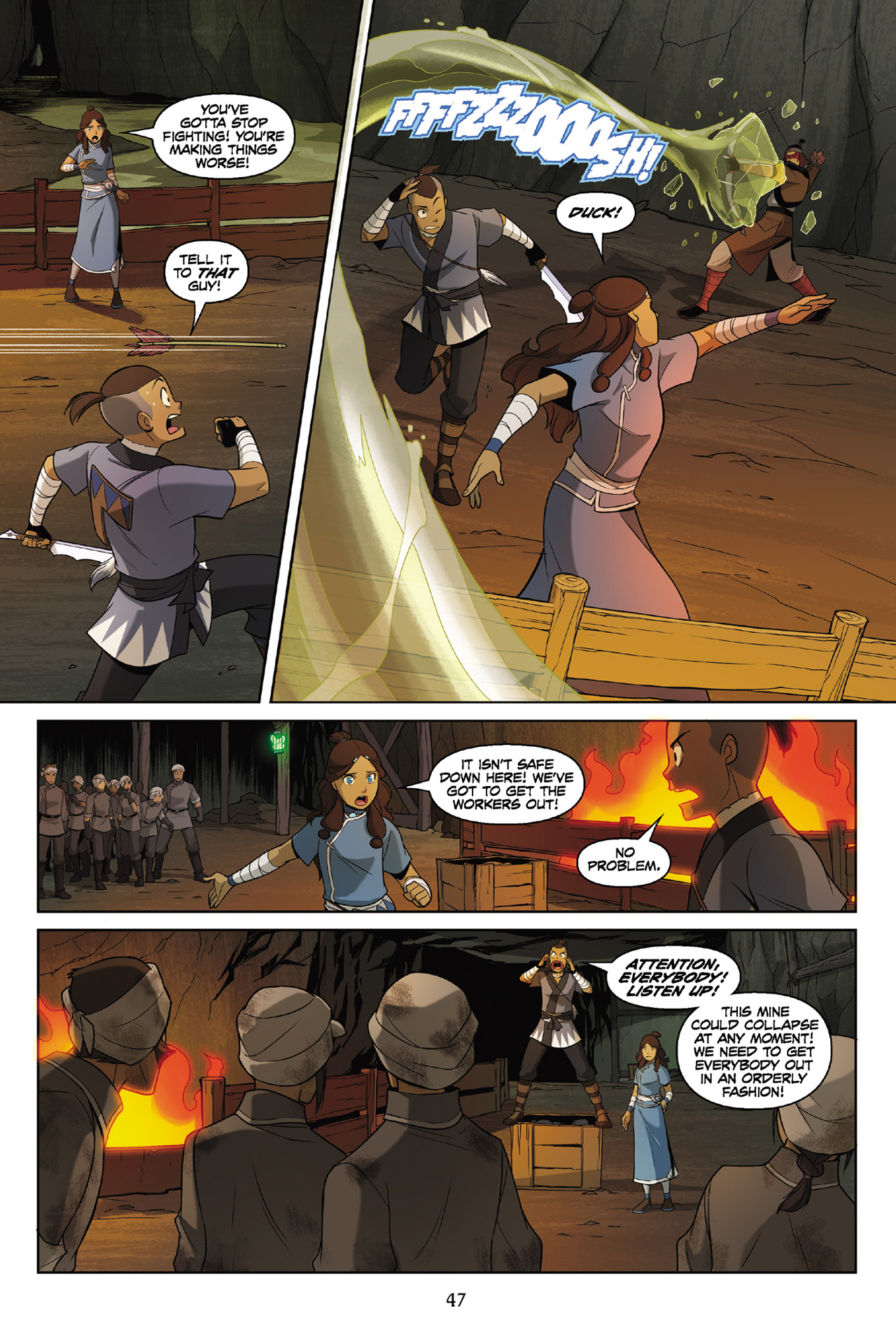 Read online Nickelodeon Avatar: The Last Airbender - The Rift comic -  Issue # Part 2 - 48