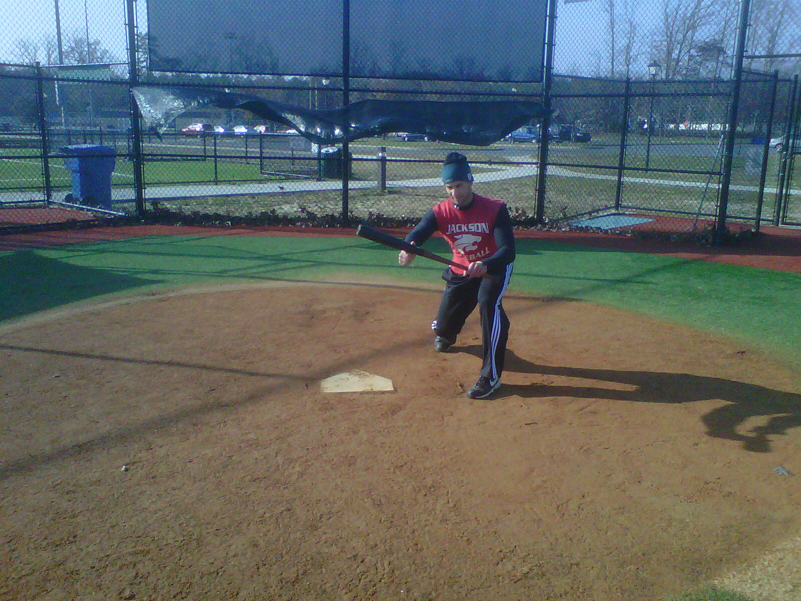 Paul Alvear Bunting a baseball November 2010