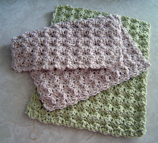 homespun living: waffle knit dishcloth pattern