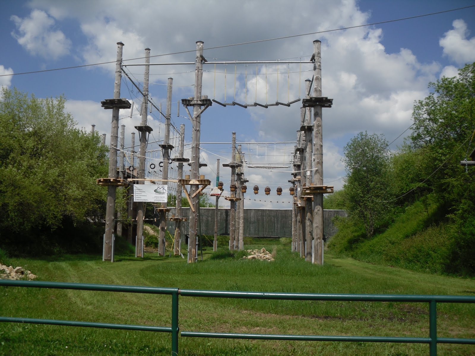 Culinary Adventures in Europe High Ropes Course in Nagold,Germany