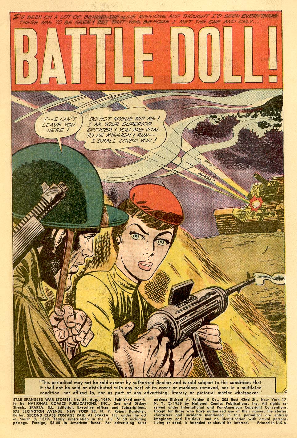 Read online Star Spangled War Stories (1952) comic -  Issue #84 - 2