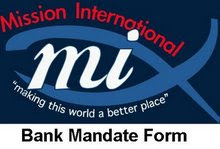 Bank Mandate Form - Monthly giving