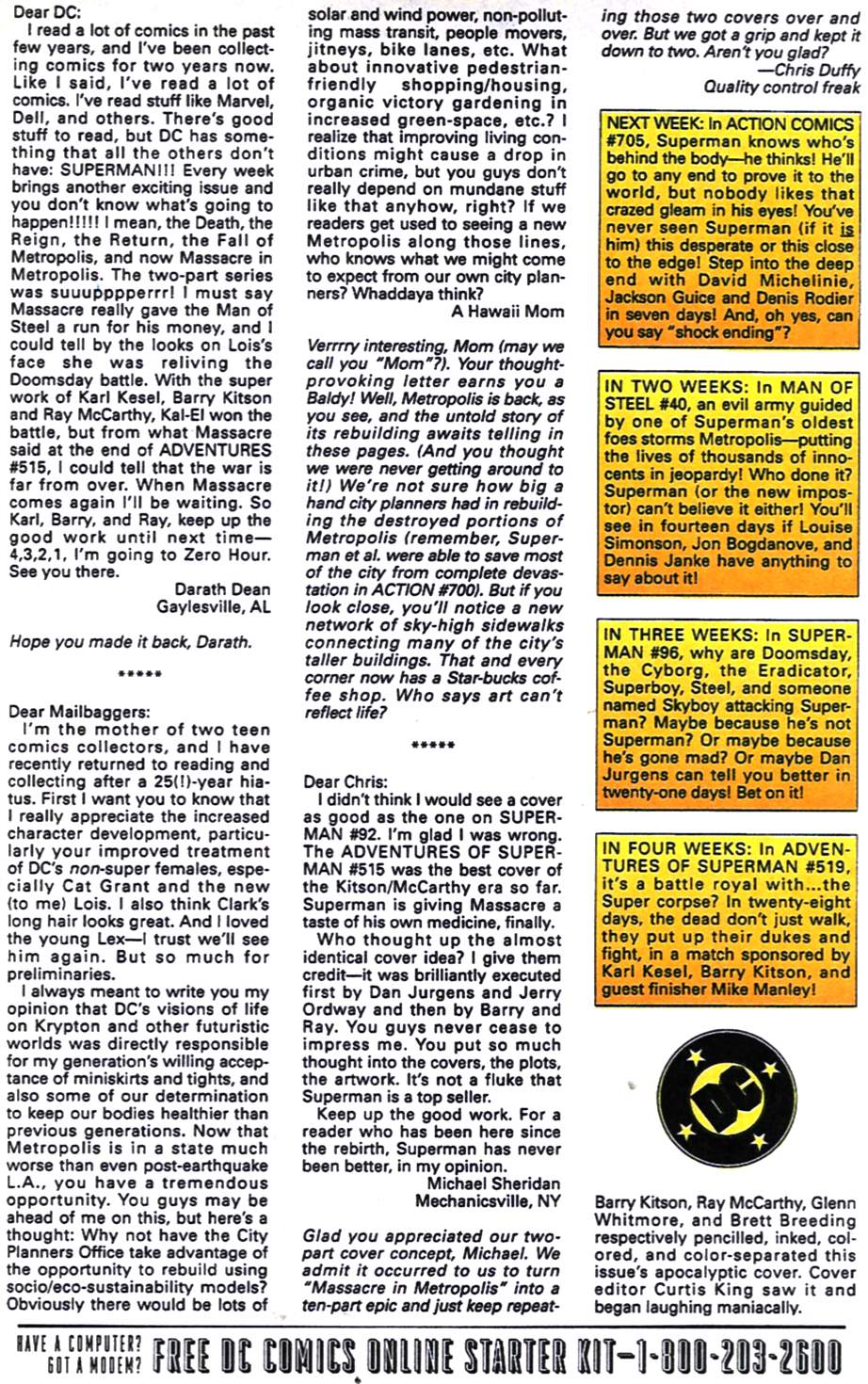 Read online Adventures of Superman (1987) comic -  Issue #518 - 25