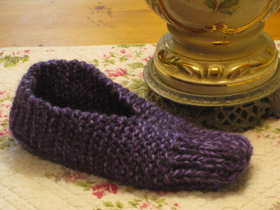 Free Knitting Pattern: Garter/Rib Slippers