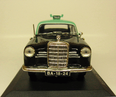 Modèle Réduit 1/43 Mercedes 180D Taxi De Tel Aviv 1962 - Blanc - Zamac - Neuf