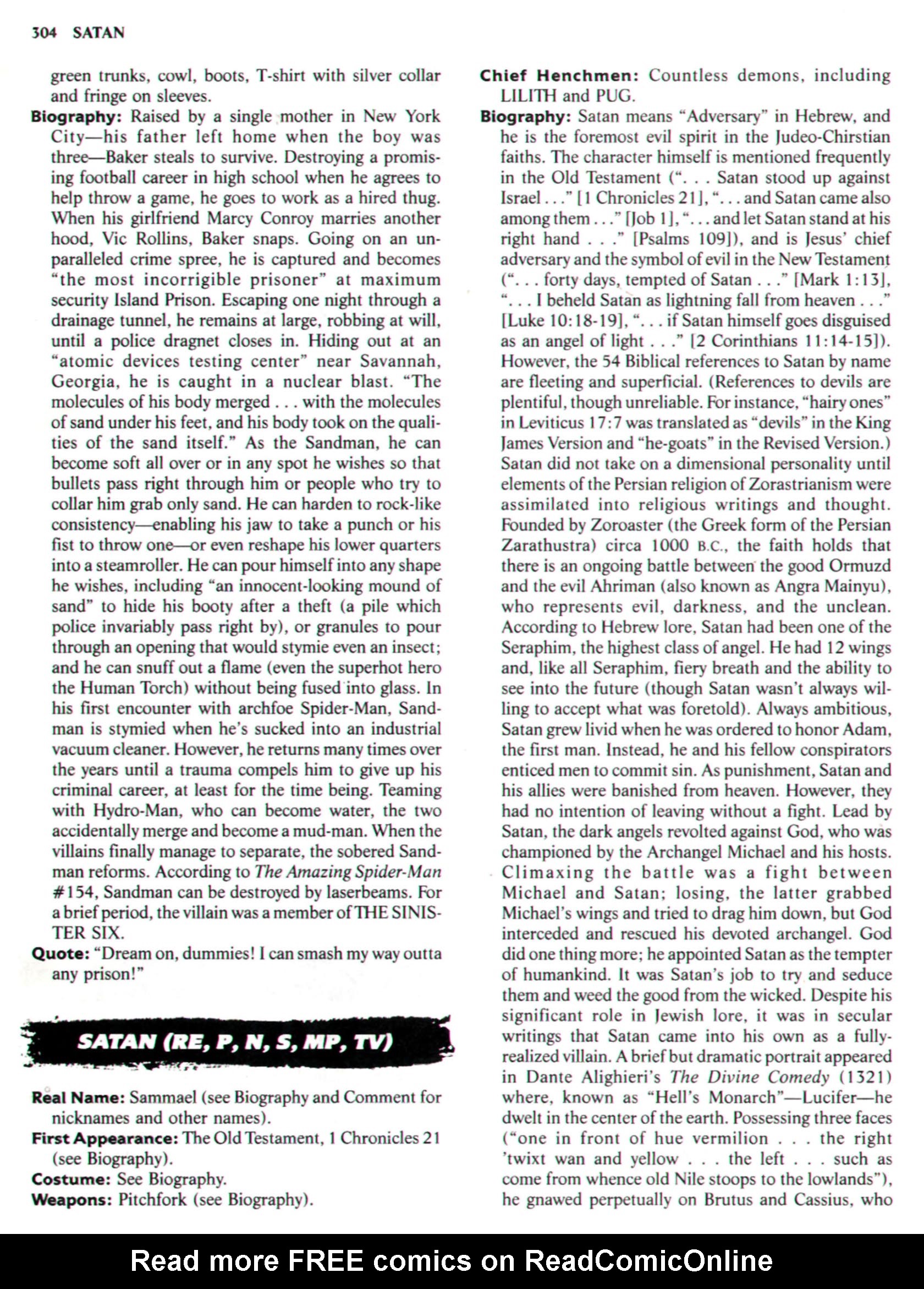 Read online The Encyclopedia of Super Villains comic -  Issue # TPB (Part 2) - 87