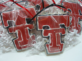 CedarGap Creations Cookies: Texas Tech T logo