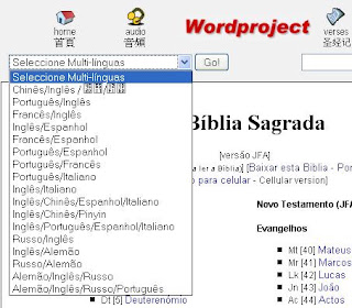 Bíblias Eletrônicas: WordProject, bíblia multilínguas online e a ...
