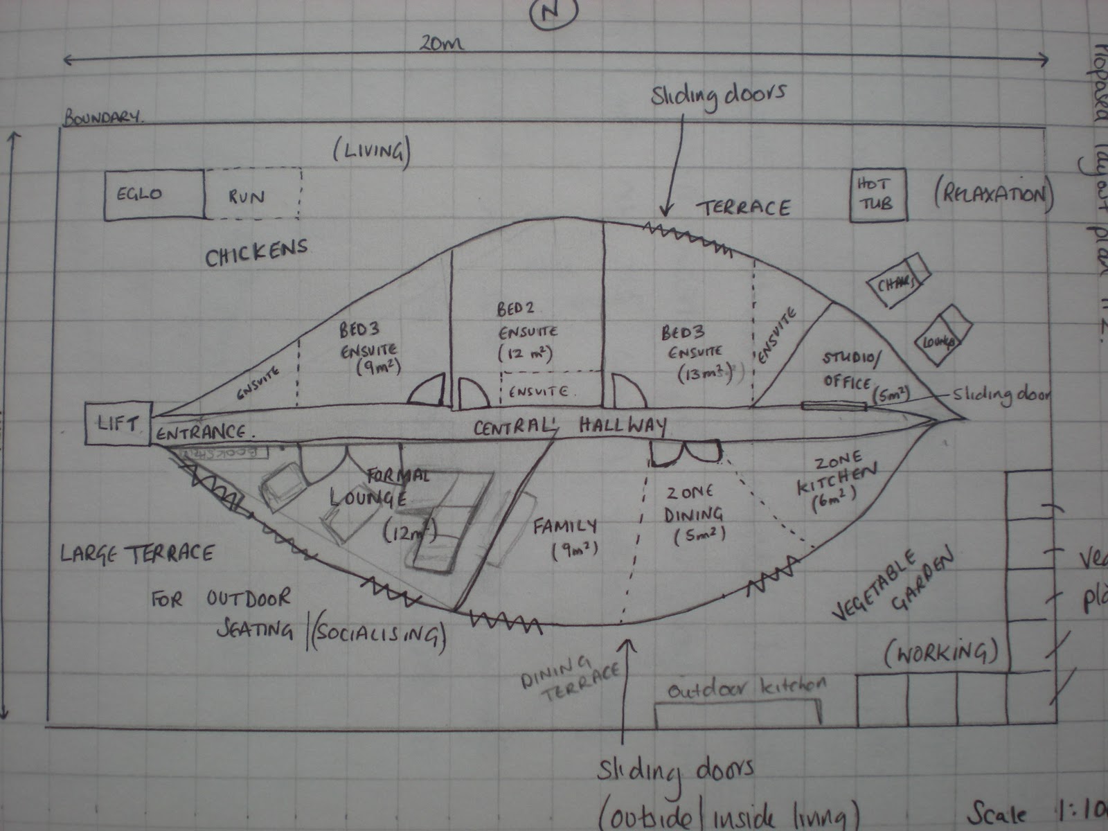 View of Debra Montgomery - Interior Design: Floor Plans for my 'Eco Chic' Penthouse