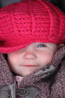 baby3xn1 Cute baby in red wool cap