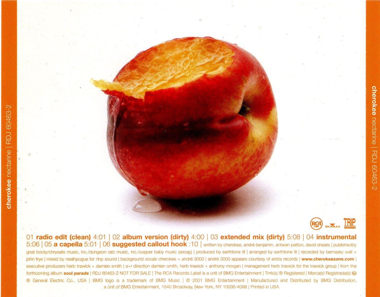 highest level of music Cherokee Feat. Andre 3000 NectarinePromoCDS