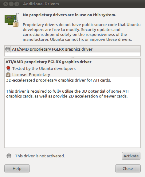 WeB LoG'S JuUiER: เกี่ยวกับ VGA Driver (ATI Radeon) In Ubuntu.