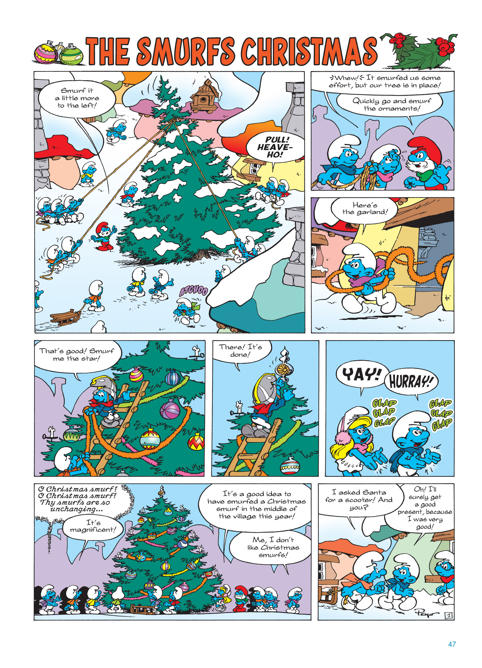 Read online The Smurfs Christmas comic -  Issue # Full - 47