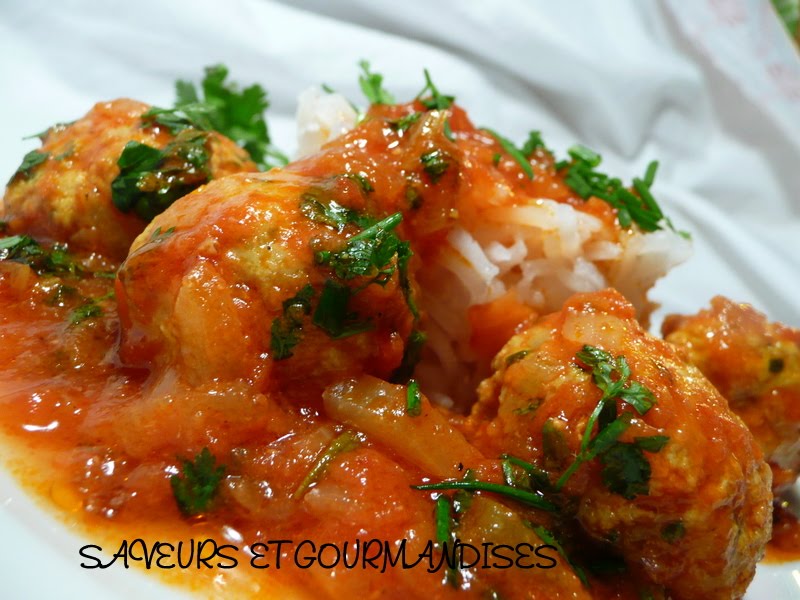 Tajine de boulettes de poisson.