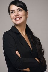 Liz Lucidi, apresentadora da campanha de Paulo Souto