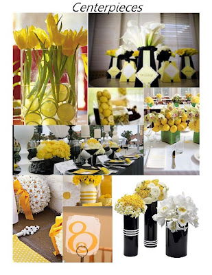 Yellow Wedding Centerpieces Ideas