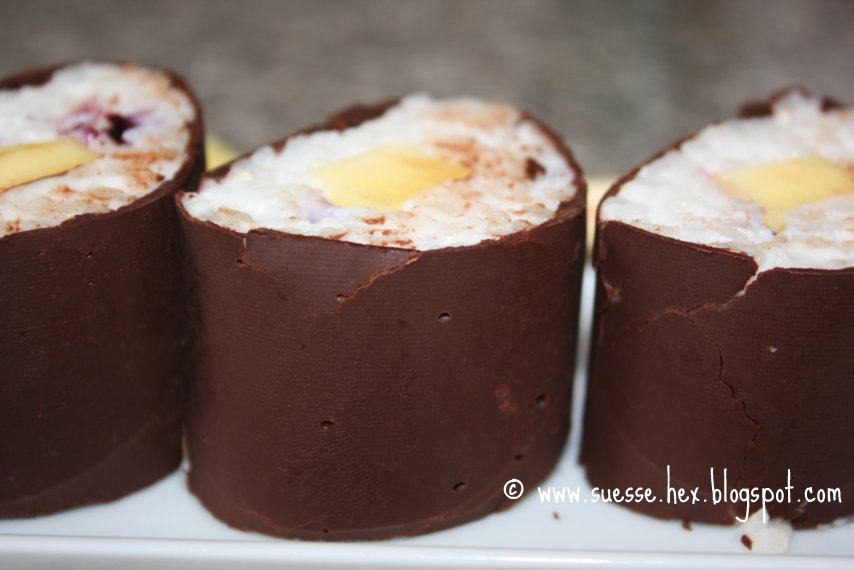 dies´und das und süsse Sachen...: süßes Sushi mit Mango und Heidelbeer ...