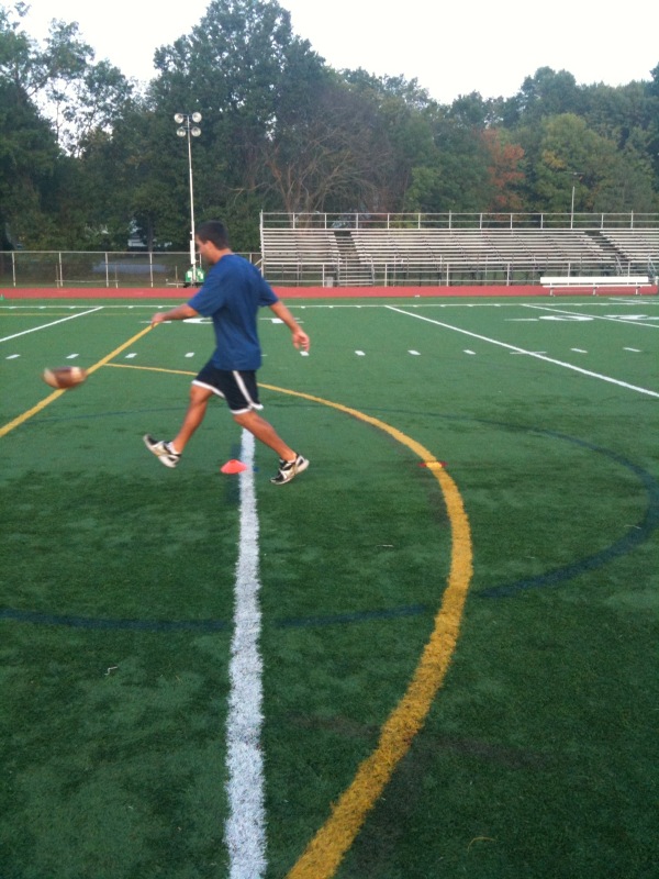 How to kick a football Steps of how to kick a football