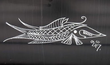 Graffiti art: Graffiti abstract chalk art graffiti