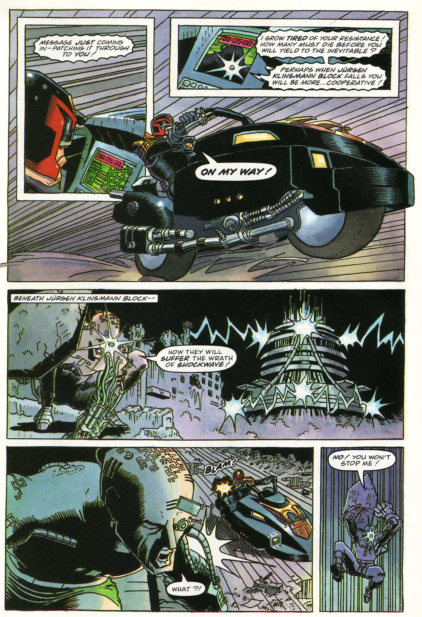 Read online Judge Dredd Lawman of the Future comic -  Issue #7 - 23