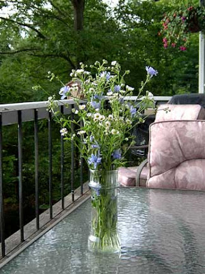 vase of wildflowers