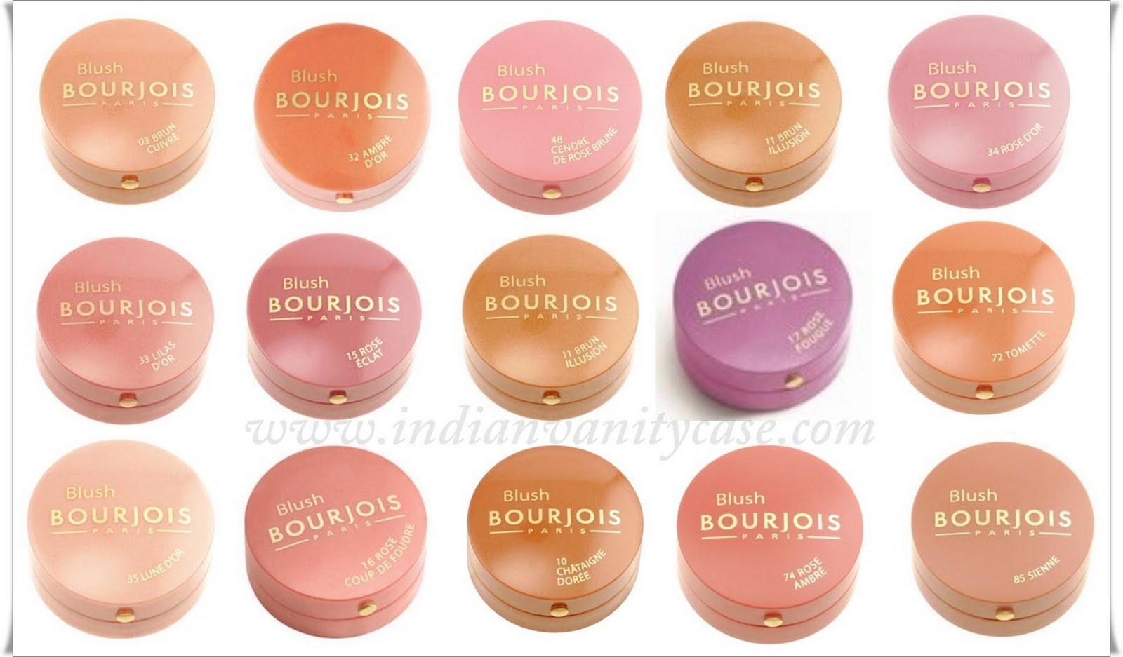 A Cynful Fiction Bourjois Blushes History, All Shades & Photos