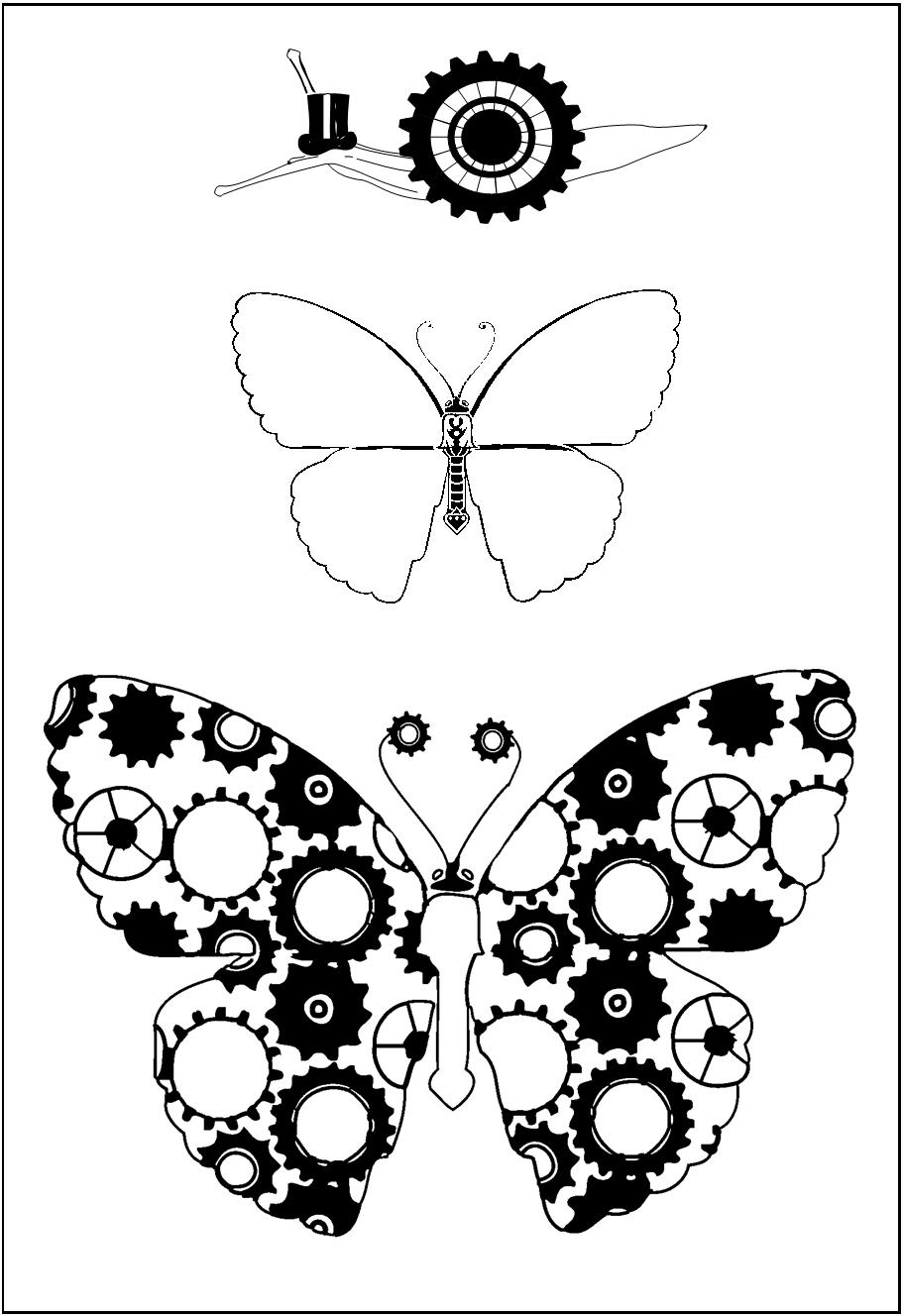 painted lady butterfly coloring pages - photo #40