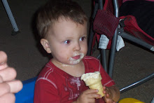 Waylon's ice cream face!