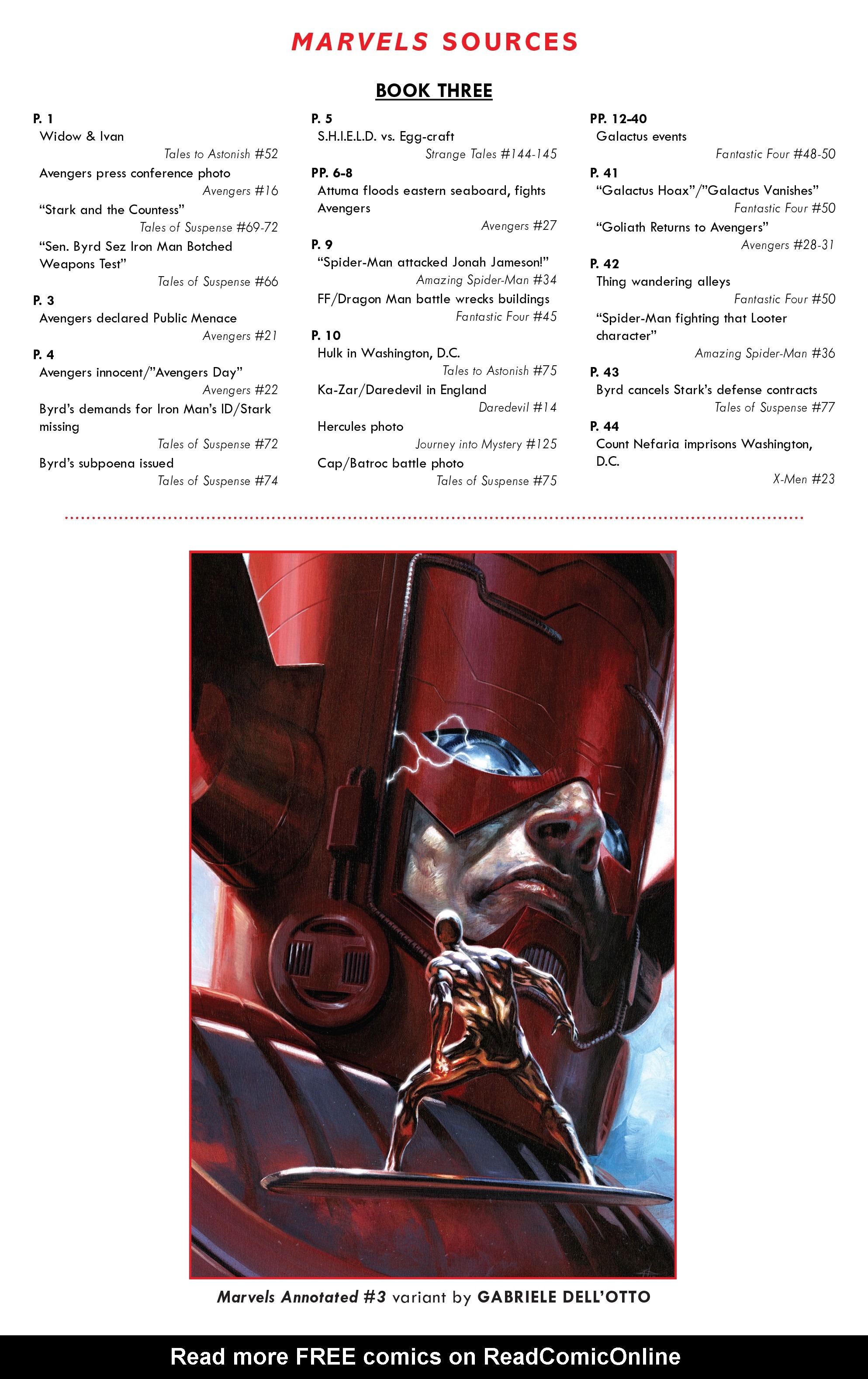 Read online Marvels Annotated comic -  Issue #3 - 100