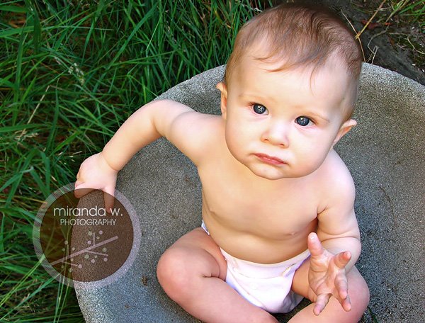 Puyallup area baby portrait photography