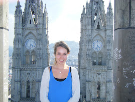 At the top of the Cathedral in Quito