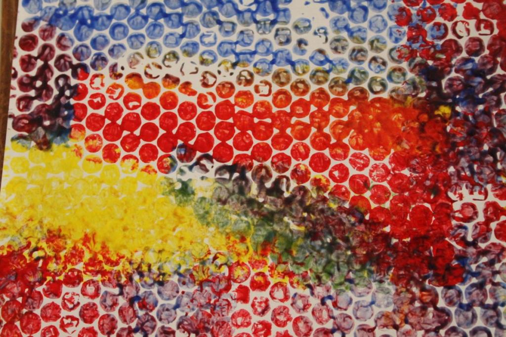 Mumma made it bubble wrap painting