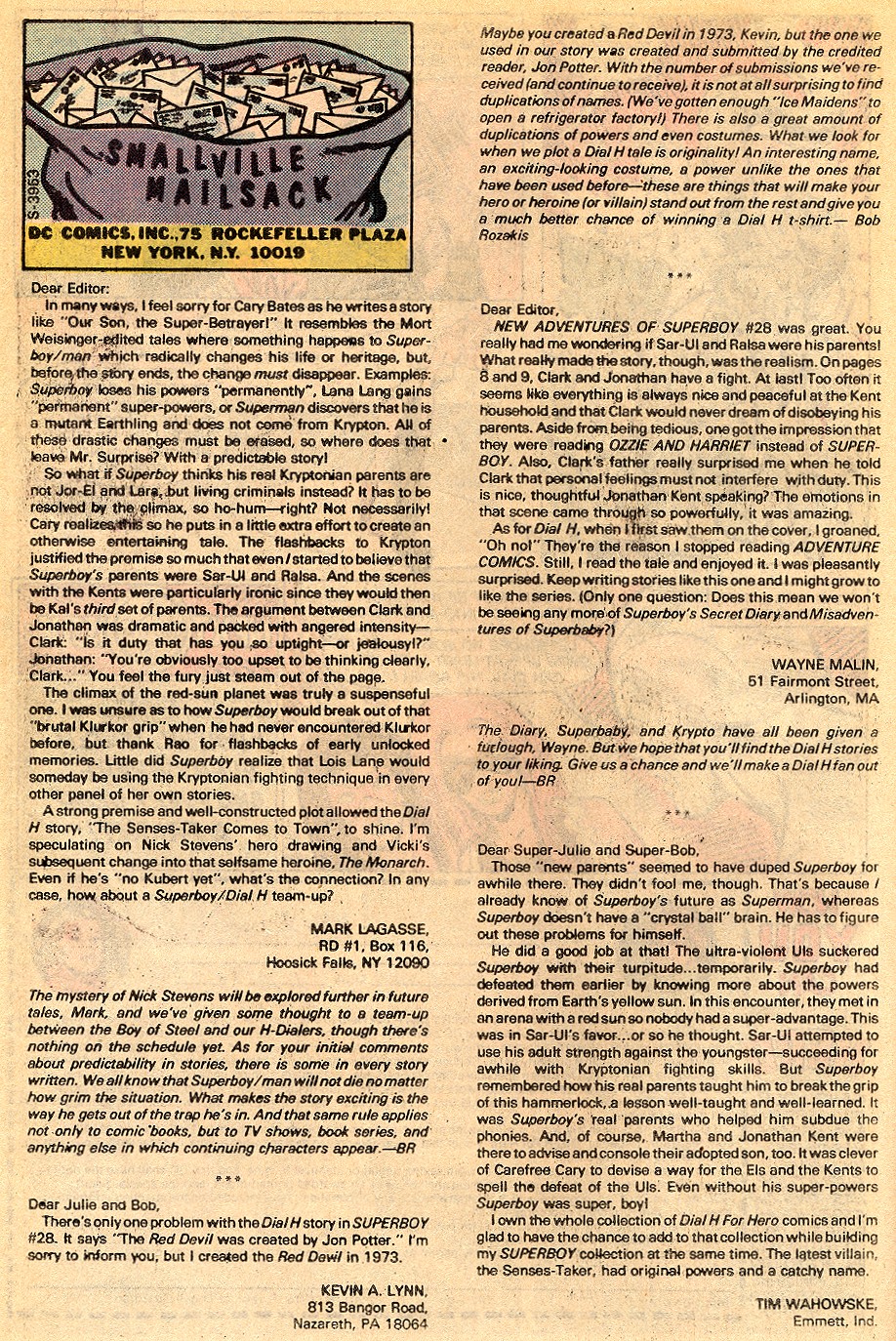 Read online The New Adventures of Superboy comic -  Issue #33 - 34