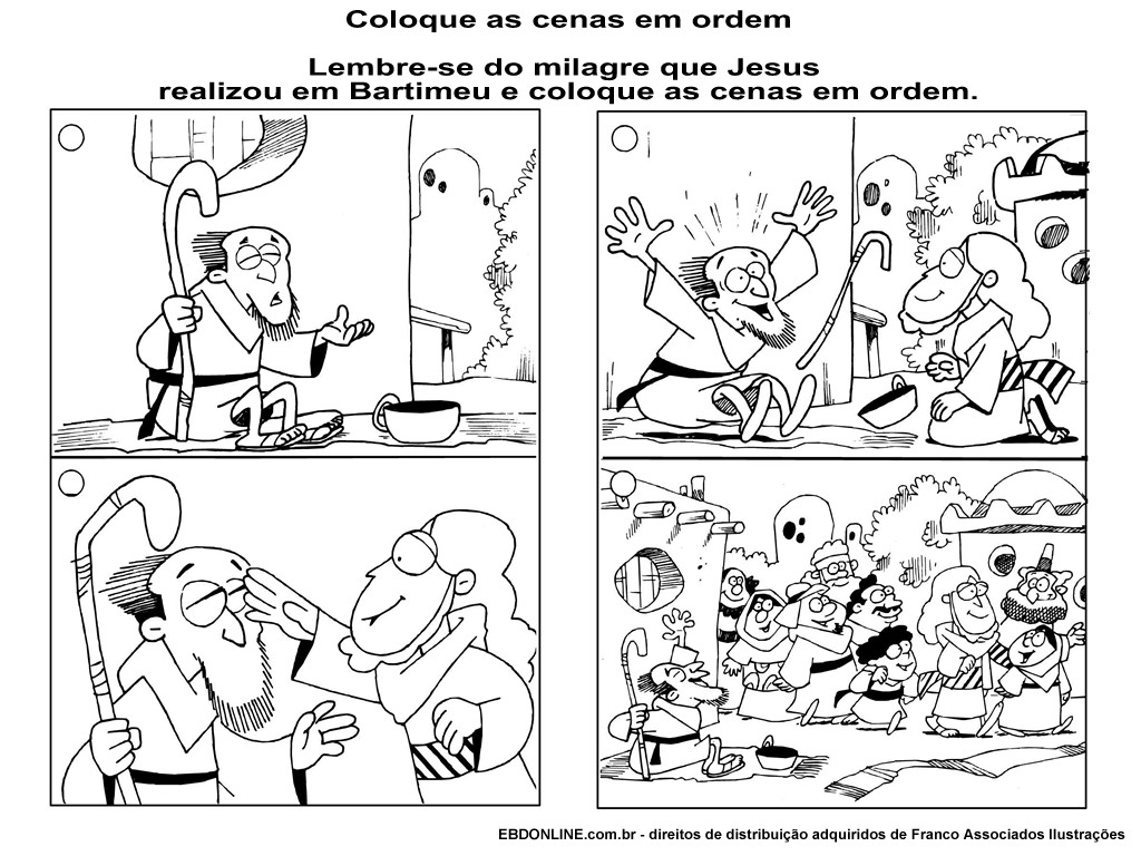 ♥ Ministério com Crianças ♥ A cura do cego Bartimeu ♥ Ministério com Crianças ♥ A cura do cego Bartimeu