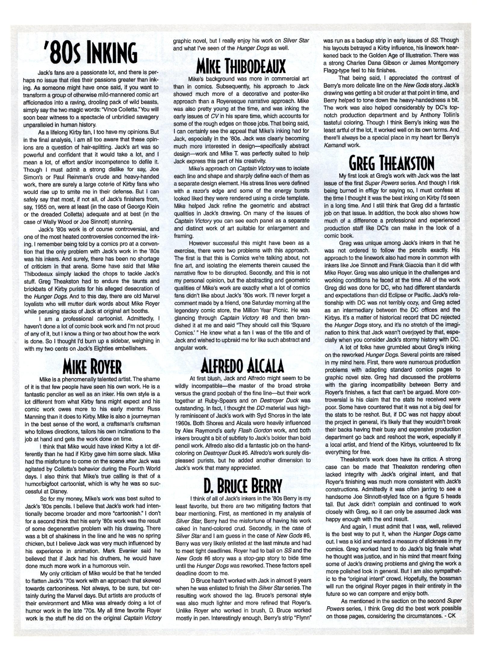 Read online The Jack Kirby Collector comic -  Issue #30 - 21