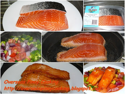 Sweet and Sour Tasmanian Salmon - Cooking Procedure