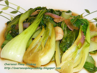Adobong Bok Choy, Chinese Cabbage Adobo