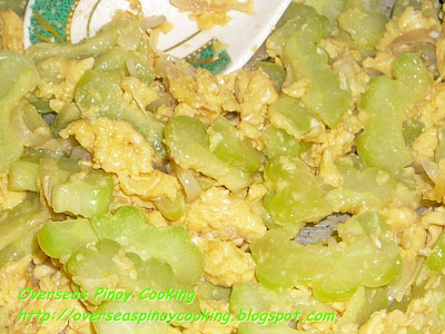 Ampalaya with Egg - Cooking Procedure