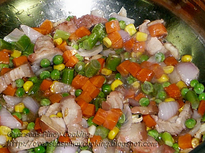 Yang Chow Fried Rice - Cooking Procedure