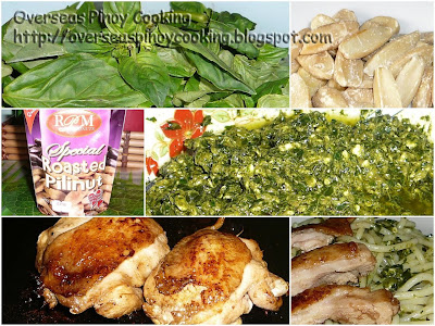 Pili Nut Pesto Spaghetti with Chicken Barbecue - Gallery