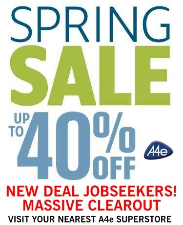 A4e New Deal Jobseeker Spring Sale
