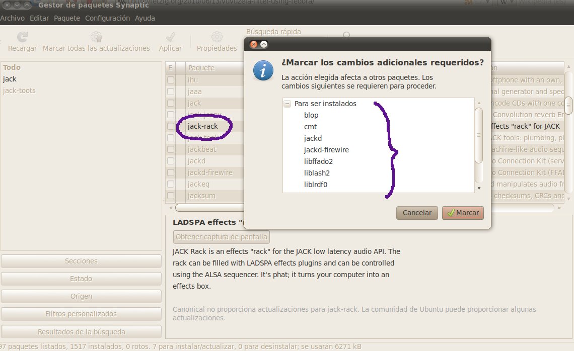 Esbuntu Filtro para las Vuvuzelas del Mundial con Ubuntu