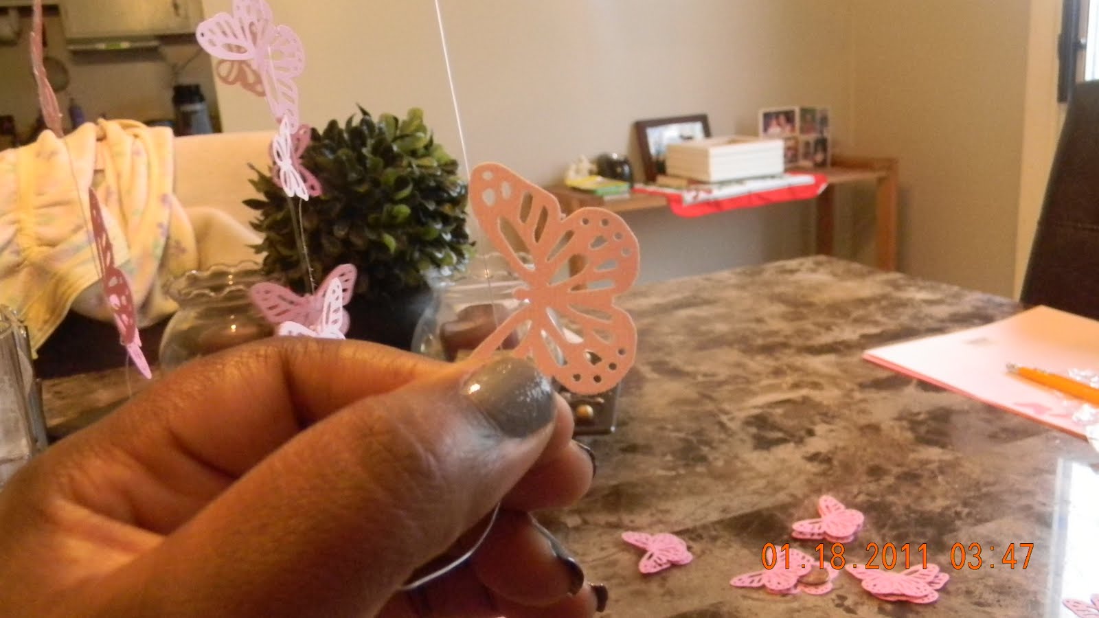 IzzyPat Crafts Pottery Barn Butterfly Mobile