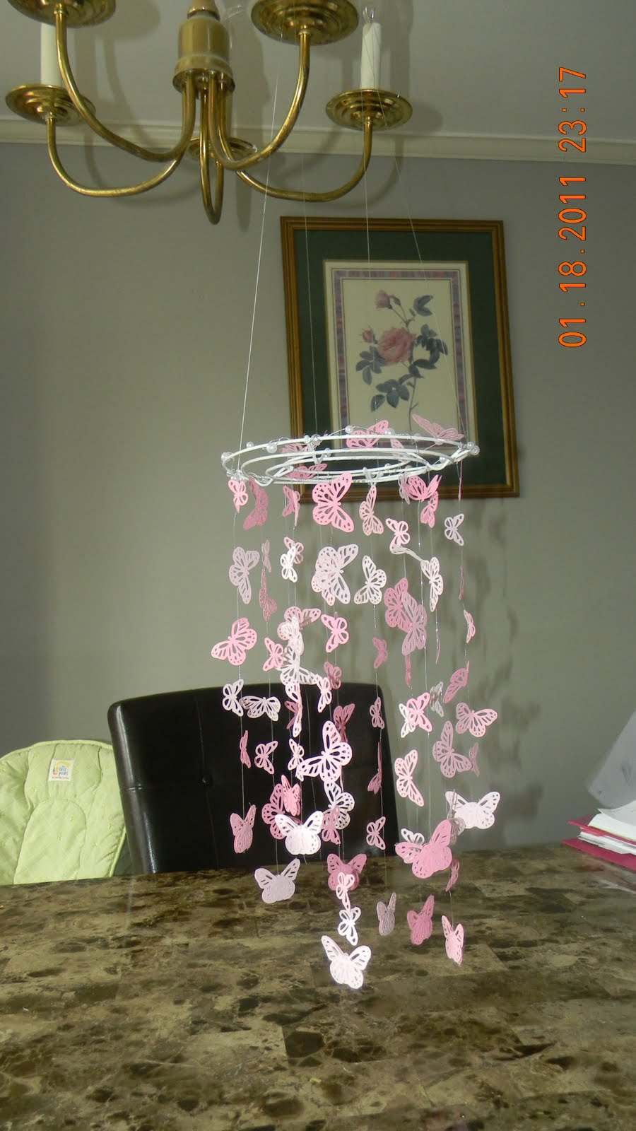 IzzyPat Crafts Pottery Barn Butterfly Mobile