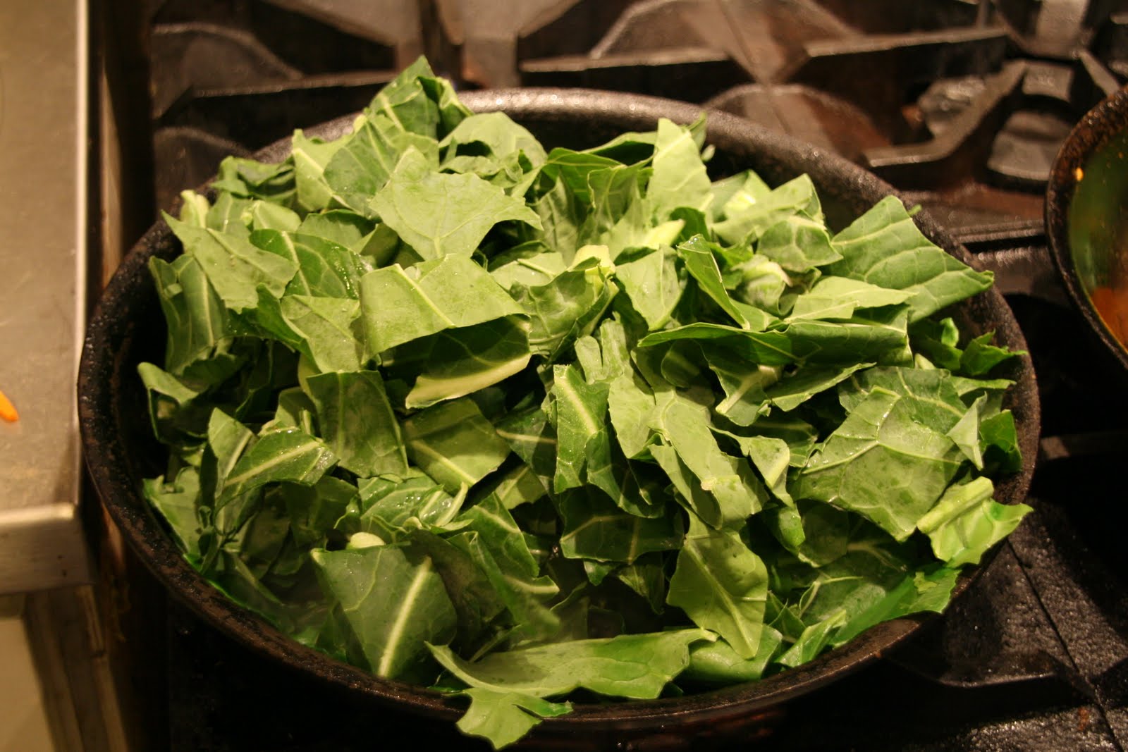 Sweet Potatoes and Spinach, Collard Greens, Finley's Brussels Sprouts