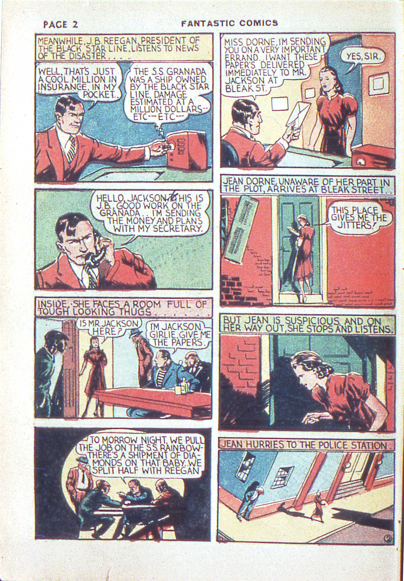 Read online Fantastic Comics comic -  Issue #3 - 5